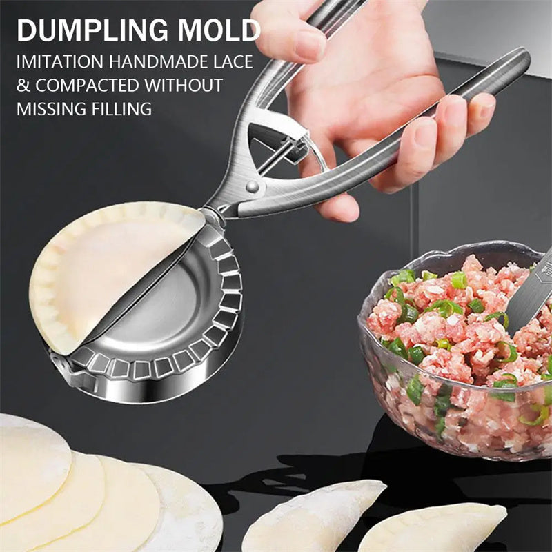 Kitchen Dumpling Mold Stainless Steel Dumpling Machine Pressing Home Baking Tool